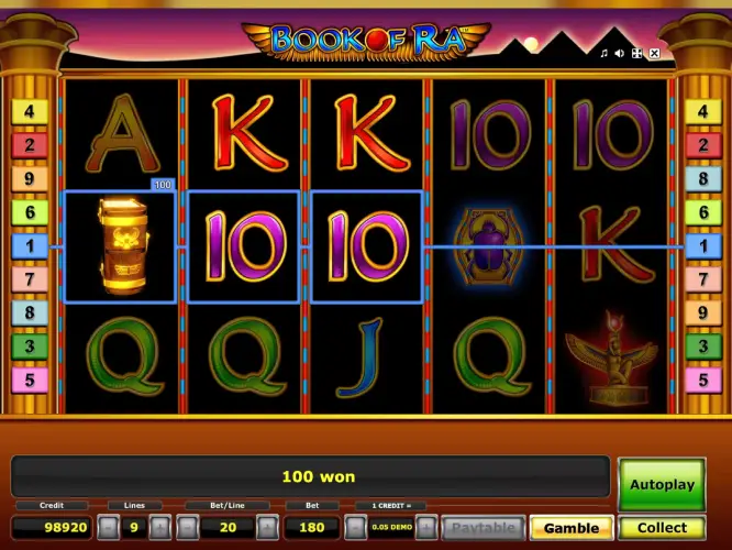 Играть в слот Book of Ra в казино ПИНКО