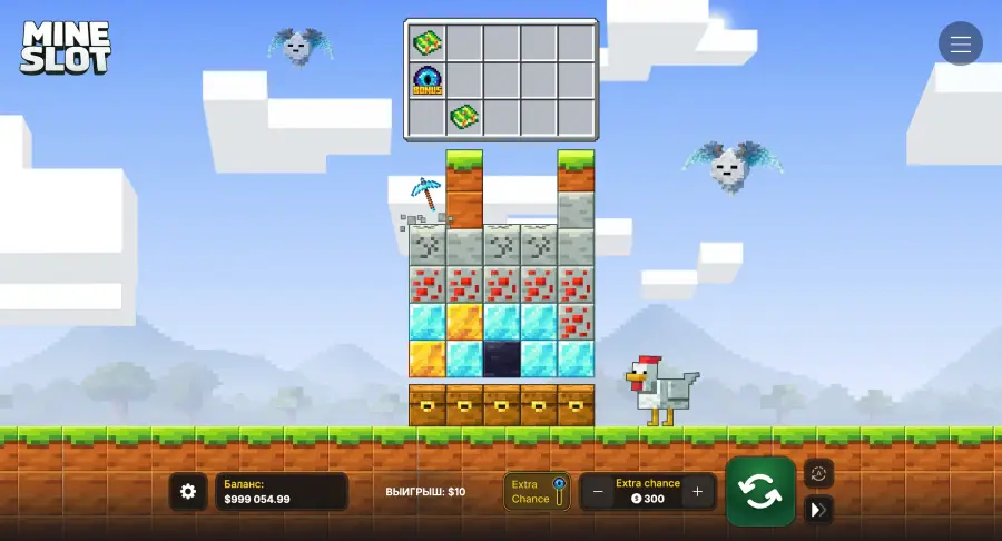 Майнкрафт слот в казино на деньги Mine Slot