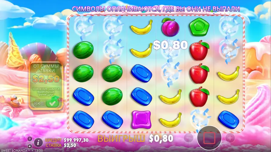 Слот Sweet Bonanza в онлайн-казино ПИНКО